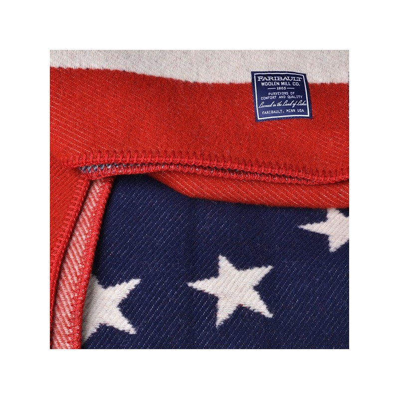 1776 FLAG WOOL THROW ⎟ FARIBAULT MILL ⎟ lecomptoiramericain