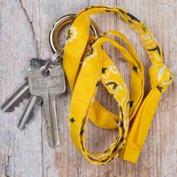 American bandana keychains yellow