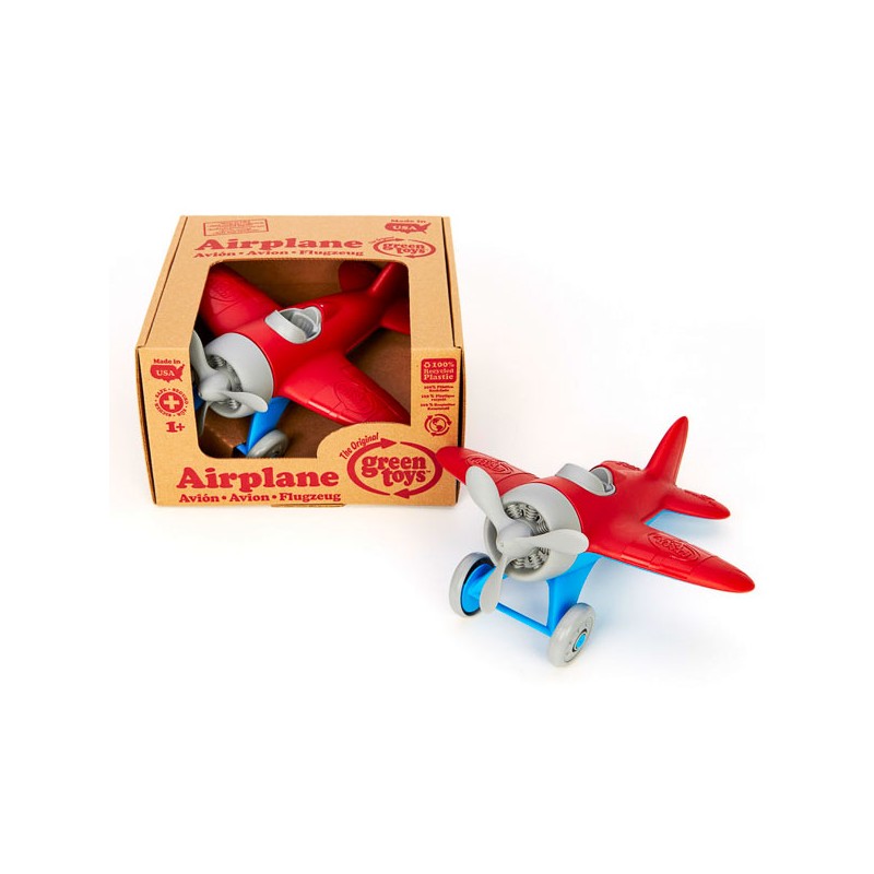 Avion monoplan rouge Green Toys ⎜ LE COMPTOIR AMERICAIN