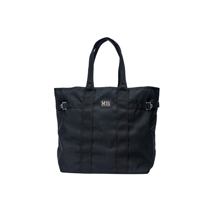 BIG COATING TOTE BAG IN BLACK