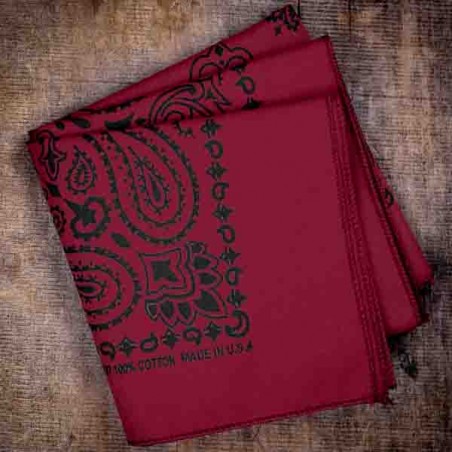 Bandana Paisley Tatoo Pulse - 7 teintes  made in USA