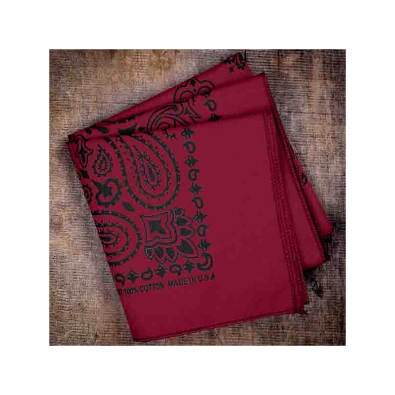 Bandana Paisley Tatoo Pulse - 7 teintes  made in USA