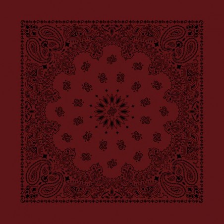 Bandana Paisley Tatoo Pulse - Bordeaux  made in USA