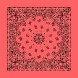 Bandana Paisley Tatoo Pulse - Corail  made in USA