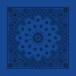 Bandana Paisley Tatoo Pulse - Saphir  made in USA