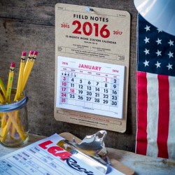 Calendrier 15 mois FIELD NOTES Made in USA