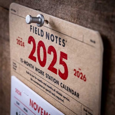 Calendrier 15 mois FIELD NOTES 2025 Made in USA