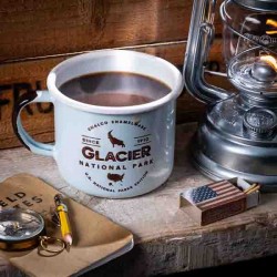 Large Enamel Mug Glacier National Park