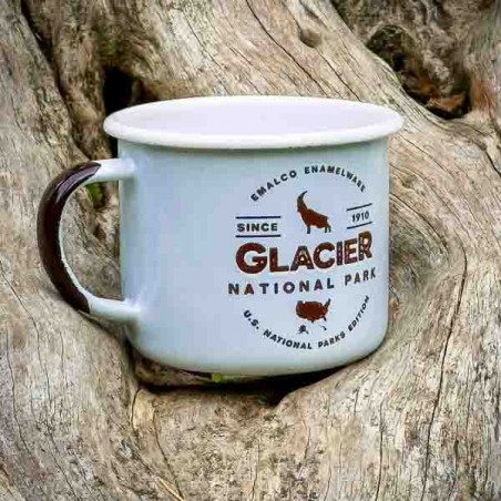 Large Enamel Mug Glacier National Park