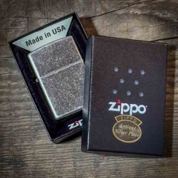 ZIPPO® Silver Antique - Made in USA