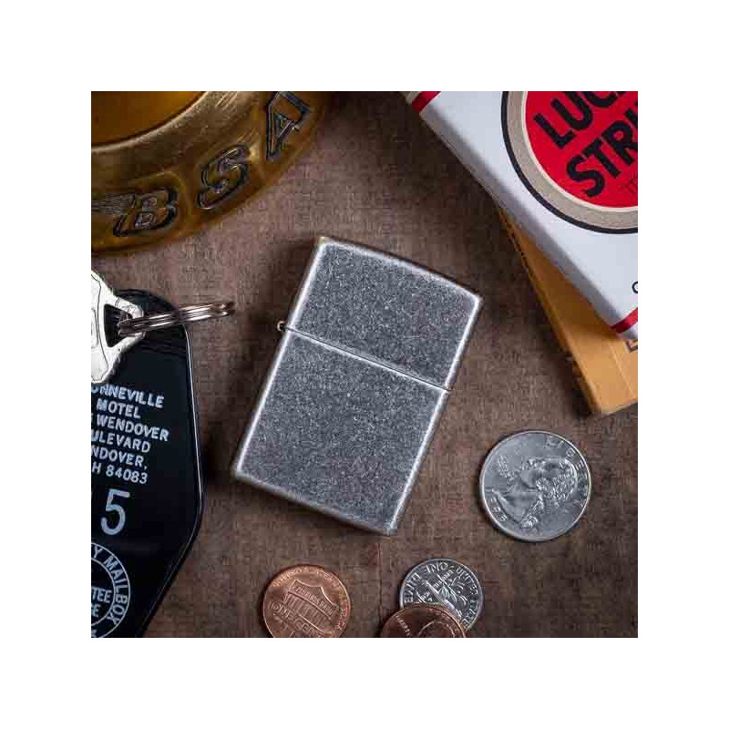 ZIPPO® Silver Antique - Made in USA