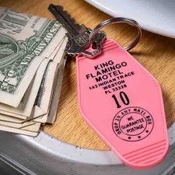 KING FLAMINGO MOTEL Key tag Weston Florida