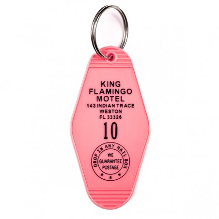 KING FLAMINGO MOTEL Key tag Weston Florida