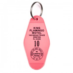 KING FLAMINGO MOTEL Key tag Weston Florida