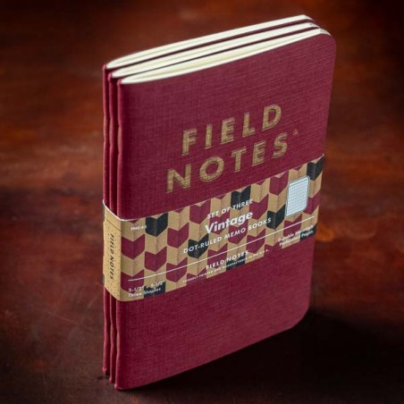 FIELD NOTES VINTAGE set of 3 - Made in USA