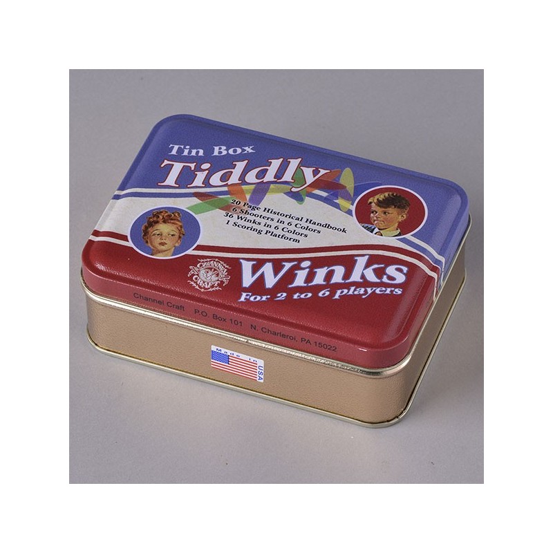 Tiddly Winks in a Classic Toy Tin made in USA ⎟LE COMPTOIR AMERICAIN