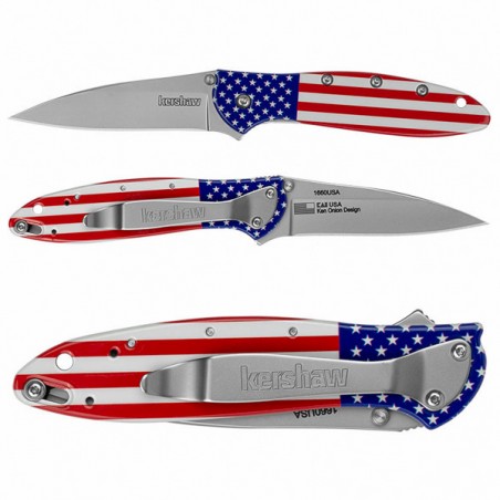 Kershaw Leek Knife USA flag Made in USA