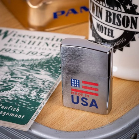 ZIPPO® acier brossé - MADE IN USA