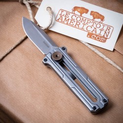 Couteau rétractable Kershaw CYBERNET acier patiné