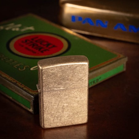 ZIPPO® Regular Tumbled Brass - Made in USA