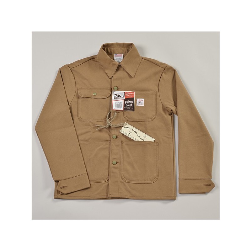 Chore Coat Brown Duck Canvas Pointer Brand Lecomptoiramericain