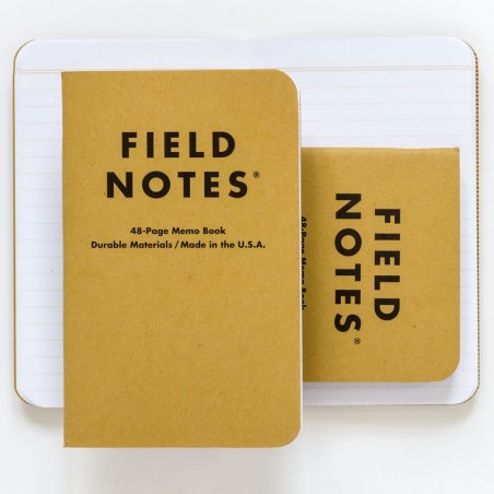 Pack de 3 carnets FIELD NOTES Original - Made in USA