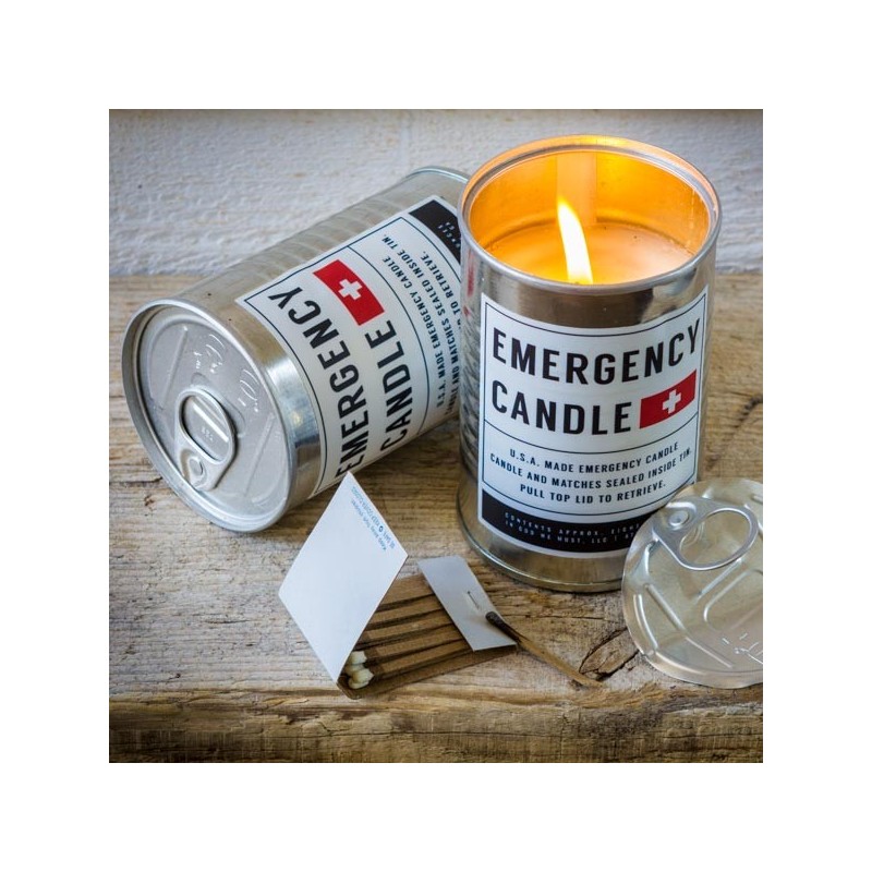 EMERGENCY CANDLE & MATCHES - MADE IN ISA