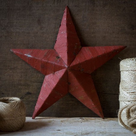 AMISH TIN BARN STAR RED made in USA