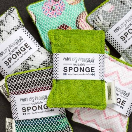 https://www.lecomptoiramericain.com/8387-home_default/reusable-sponge-machine-washable-green-color-marleys-monsters-made-in-usa.jpg