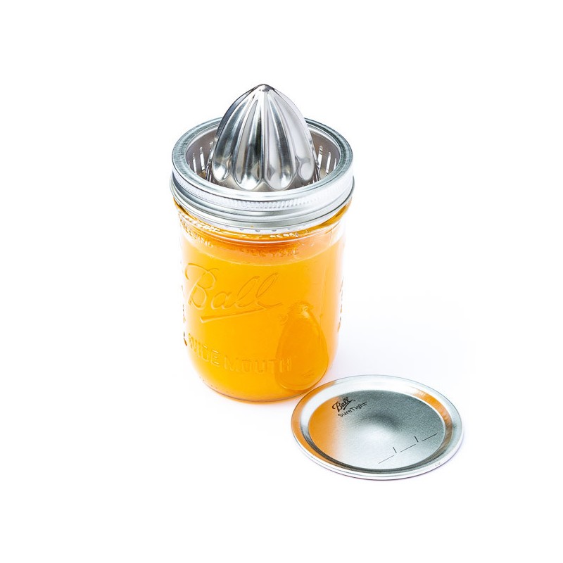 Stainless Steel Juicing Lid for Wide Mouth Mason Jars