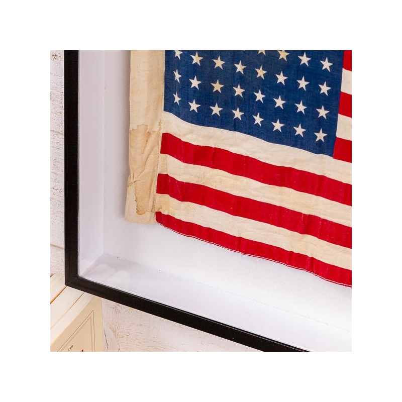 framed 48 star flag