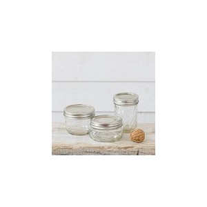 Ball Collection Elite Quart Wide Mouth Amber Canning Jar, Bulk, 4 Jars